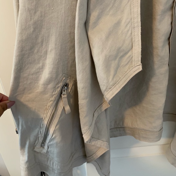 Anthropologie 2X & 3X Cascade Linen/Suede Jacket - Picture 3 of 8